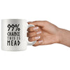 99% Chance This Is Mead White Ceramic Coffee Mug 11ozDrinkware