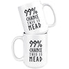 99% Chance This Is Mead White Ceramic Coffee Mug 15ozDrinkware