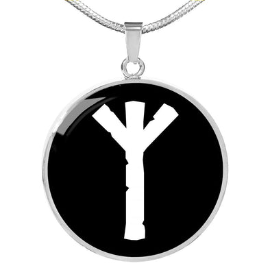 Algiz Norse Viking Rune of Protection Elder Futhark Necklace PendantJewelry