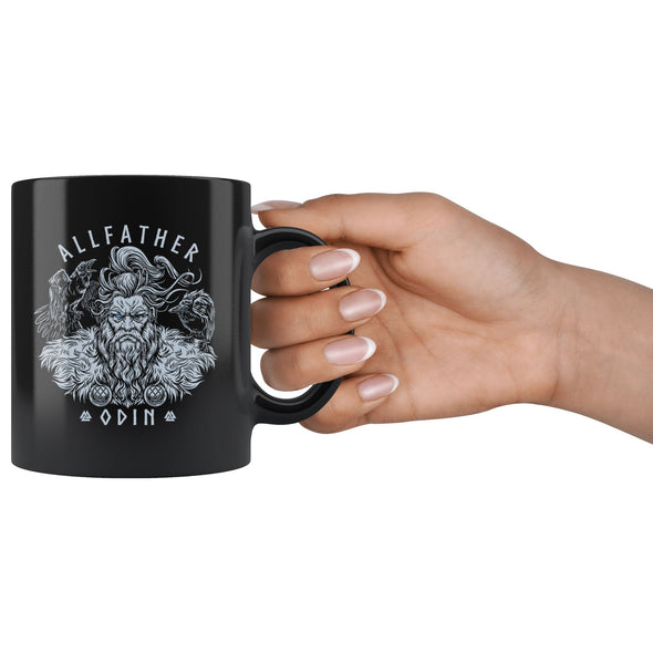 Allfather Odin Black MugDrinkware