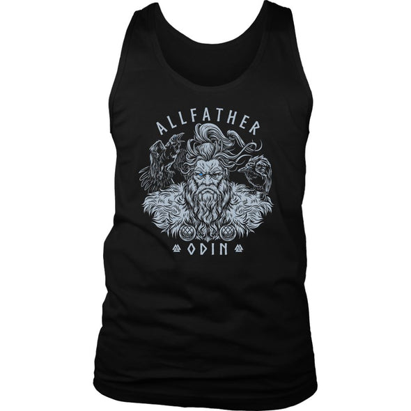 Allfather Odin Huginn Muninn Mens Tank TopT-shirtDistrict Mens TankBlackS