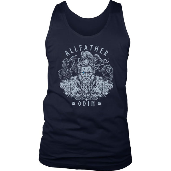 Allfather Odin Huginn Muninn Mens Tank TopT-shirtDistrict Mens TankNavyS