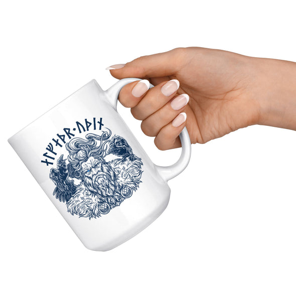 Allfather Odin Runes MugDrinkware