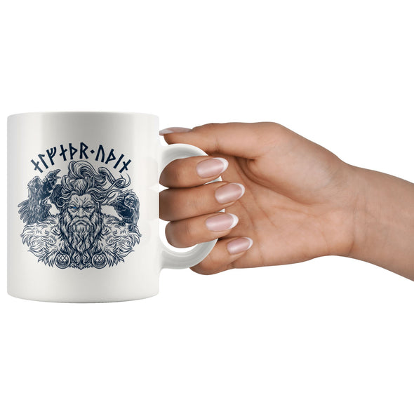 Allfather Odin Runes MugDrinkware