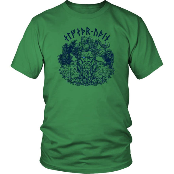 Allfather Odin Runes T-ShirtT-shirtDistrict Unisex ShirtKelly GreenS