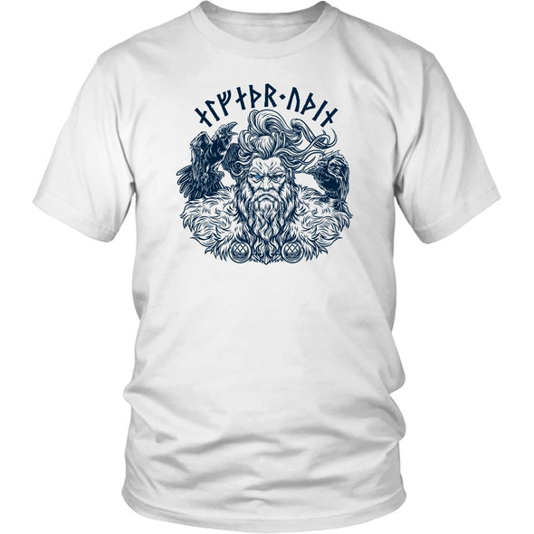 Allfather Odin Runes T-ShirtT-shirtDistrict Unisex ShirtWhiteS