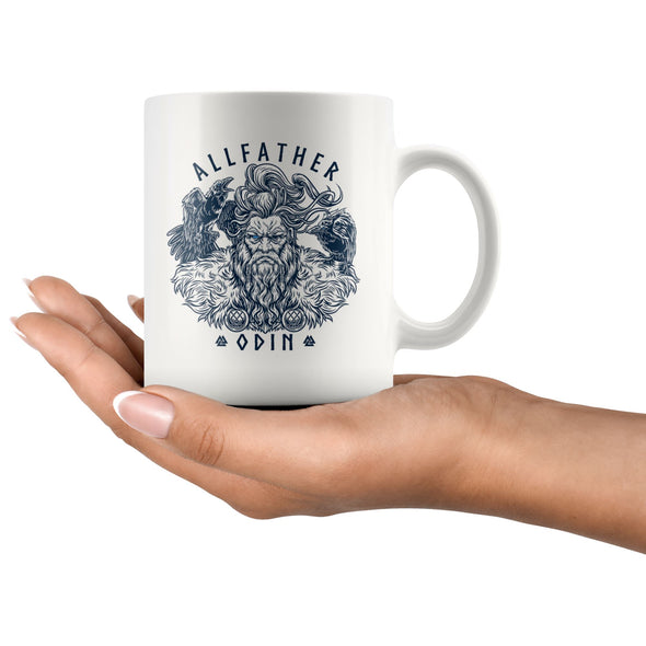 Allfather Odin White MugDrinkware