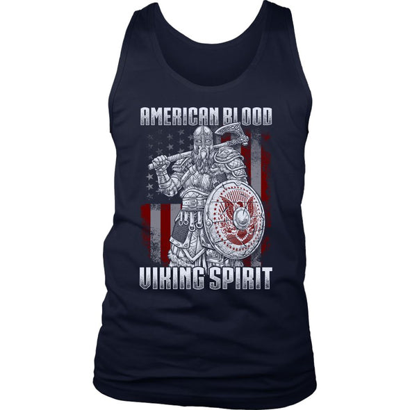 American Blood Viking Spirit Mens Tank TopT-shirtDistrict Mens TankNavyS