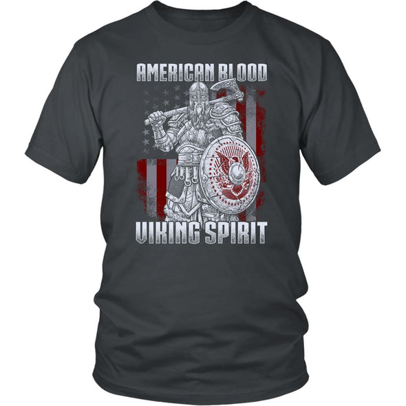 American Blood Viking Spirit T-ShirtT-shirtDistrict Unisex ShirtCharcoalS