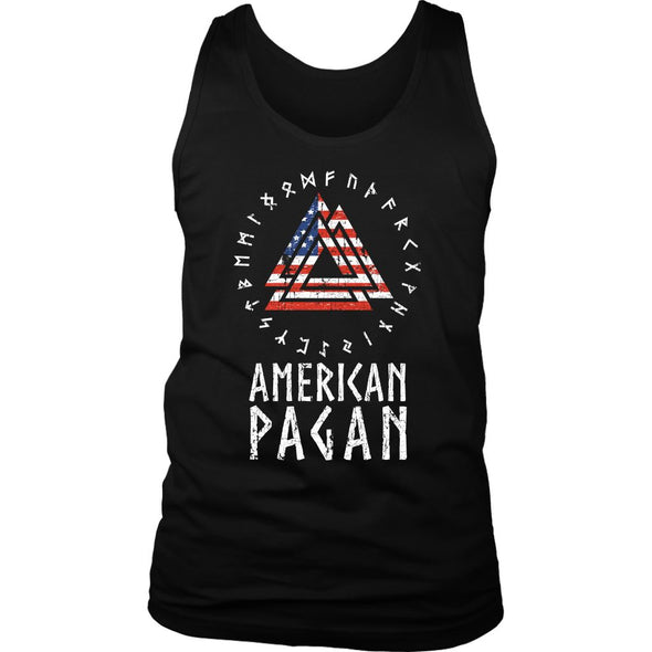 American Pagan Valknut Runes Mens Tank TopT-shirtDistrict Mens TankBlackS