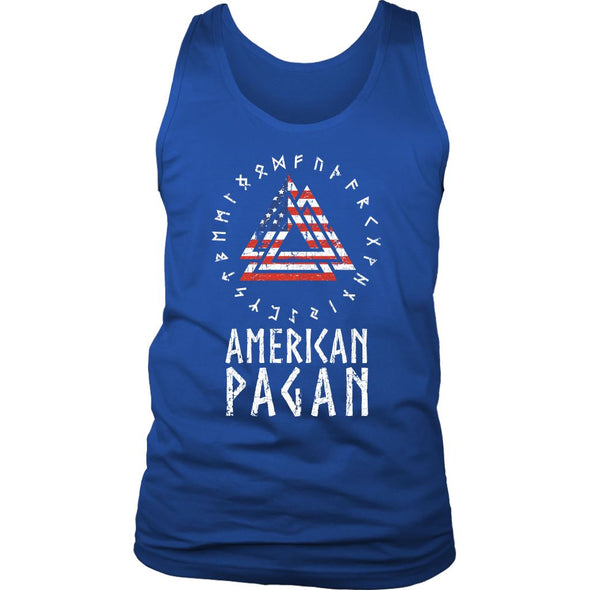 American Pagan Valknut Runes Mens Tank TopT-shirtDistrict Mens TankRoyal BlueS