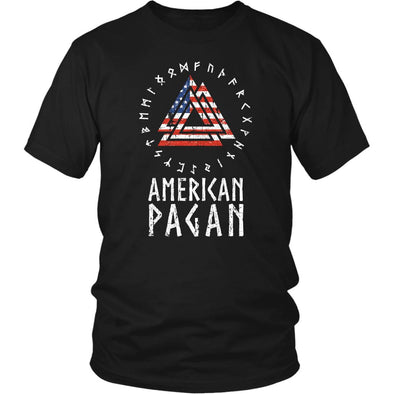 American Pagan Valknut Runes T-ShirtT-shirtDistrict Unisex ShirtBlackS