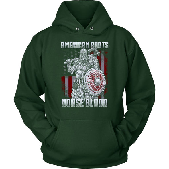American Roots Norse Blood HoodieT-shirtUnisex HoodieDark GreenS