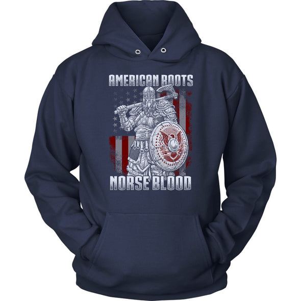 American Roots Norse Blood HoodieT-shirtUnisex HoodieNavyS