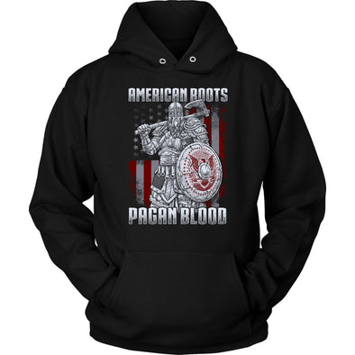 American Roots Pagan Blood HoodieT-shirtUnisex HoodieBlackS