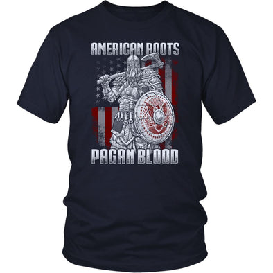 American Roots Pagan Blood T-ShirtT-shirtDistrict Unisex ShirtNavyS