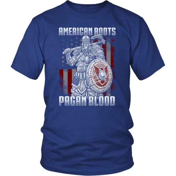 American Roots Pagan Blood T-ShirtT-shirtDistrict Unisex ShirtRoyal BlueS