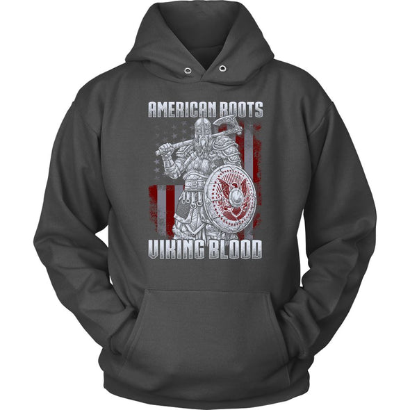American Roots Viking Blood HoodieT-shirtUnisex HoodieCharcoalS