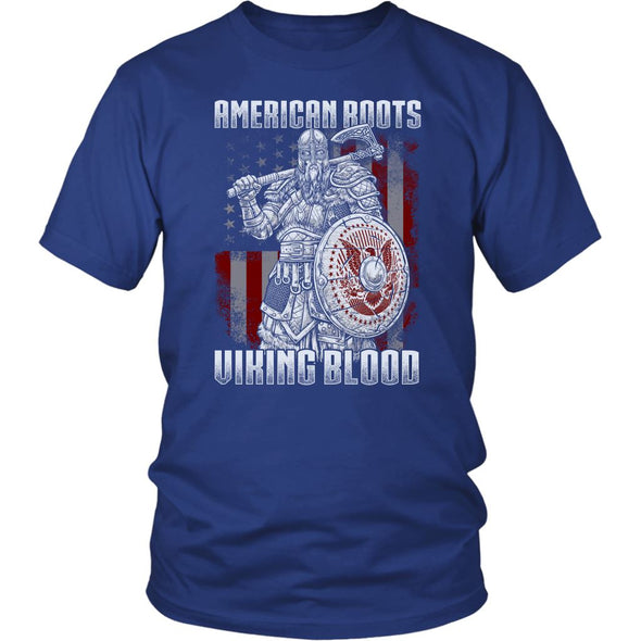 American Roots Viking Blood T-ShirtT-shirtDistrict Unisex ShirtRoyal BlueS