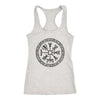 Black Vegvisir Viking Knotwork Racerback Tank TopT-shirtNext Level Racerback TankHeather GreyXS