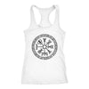 Black Vegvisir Viking Knotwork Racerback Tank TopT-shirtNext Level Racerback TankWhiteXS