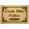 Cead Mile Failte Celtic Irish Gaelic Welcome Doormat OutdoorHome Goods