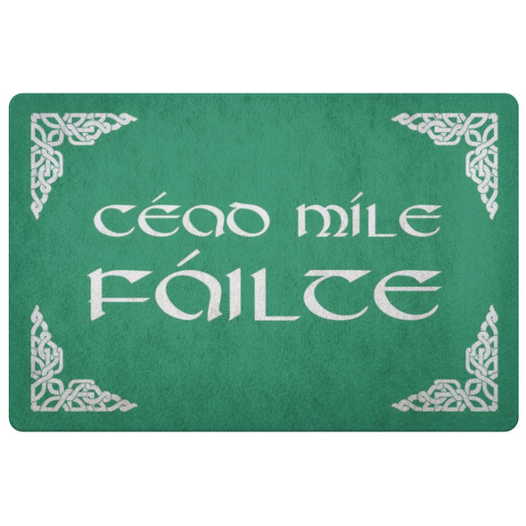 Celtic Cead Mile Failte DoormatDoormatKelly Green