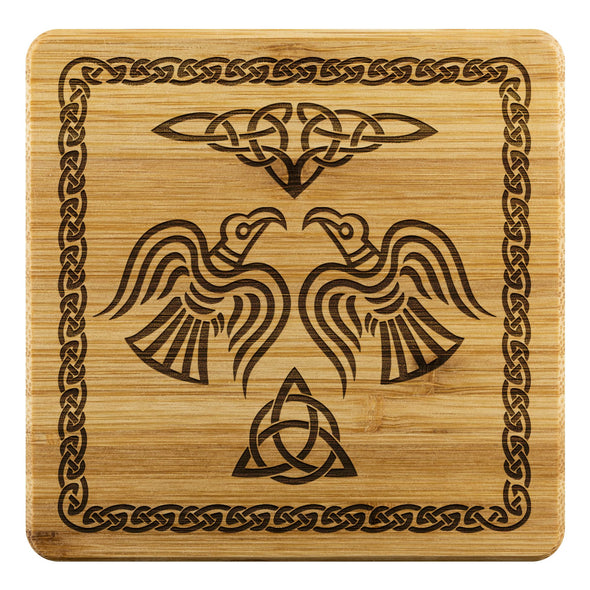 Celtic Knot Ravens Wood Coasters x4CoastersBamboo Coaster - 4pc