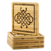 Celtic Knotwork Wood Coasters x4Coasters