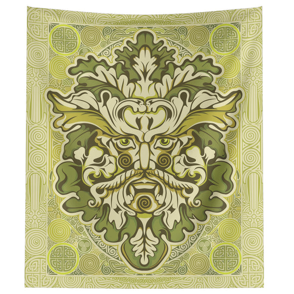 Celtic Pagan Green Man Irish Celtic Mythology Tapestry Wall ArtWall Art