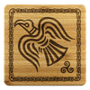 Celtic Raven Triskele Wood Coasters x4CoastersBamboo Coaster - 4pc