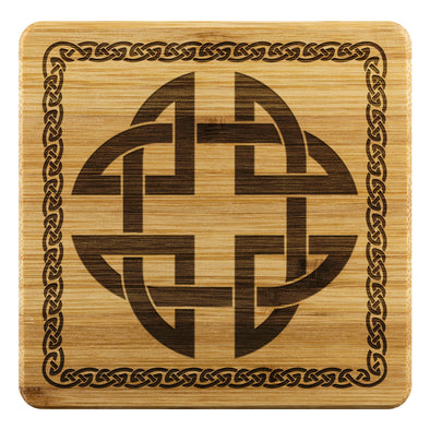 Celtic Shield Knot Wood Coasters x4CoastersBamboo Coaster - 4pc