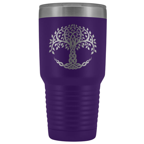 Celtic Tree of life Etched Tumbler 30ozTumblersPurple