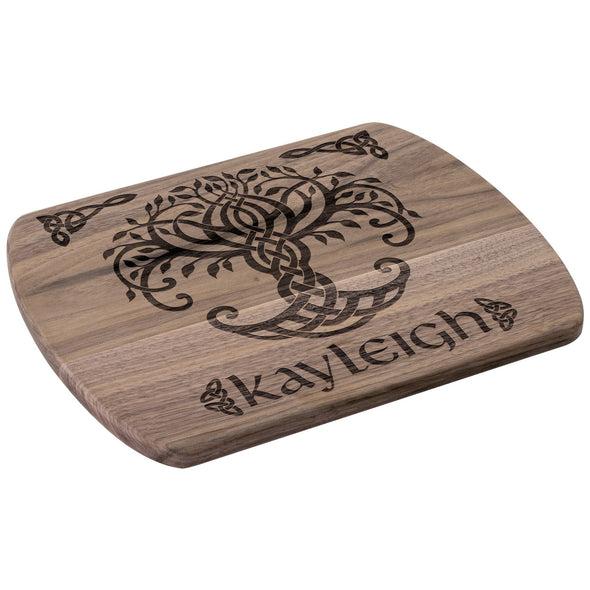 Celtic Tree of Life Personalized Wood Cutting Board Pagan IrishKitchenware