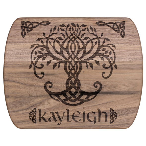 Celtic Tree of Life Personalized Wood Cutting Board Pagan IrishKitchenware