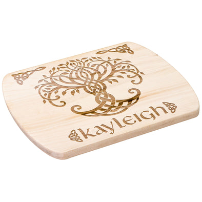 Celtic Tree of Life Personalized Wood Cutting Board Pagan IrishKitchenware