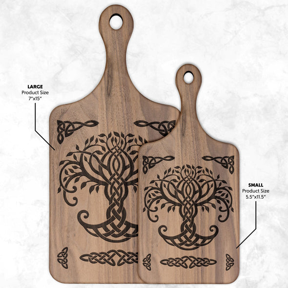 Celtic Tree of Life Wood Cutting BoardKitchenwareSmallWalnut