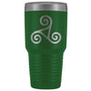 Celtic Triskele Triskelion Etched Tumbler 30ozTumblersGreen