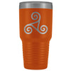 Celtic Triskele Triskelion Etched Tumbler 30ozTumblersOrange