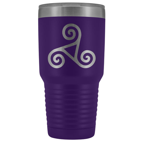 Celtic Triskele Triskelion Etched Tumbler 30ozTumblersPurple