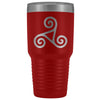 Celtic Triskele Triskelion Etched Tumbler 30ozTumblersRed