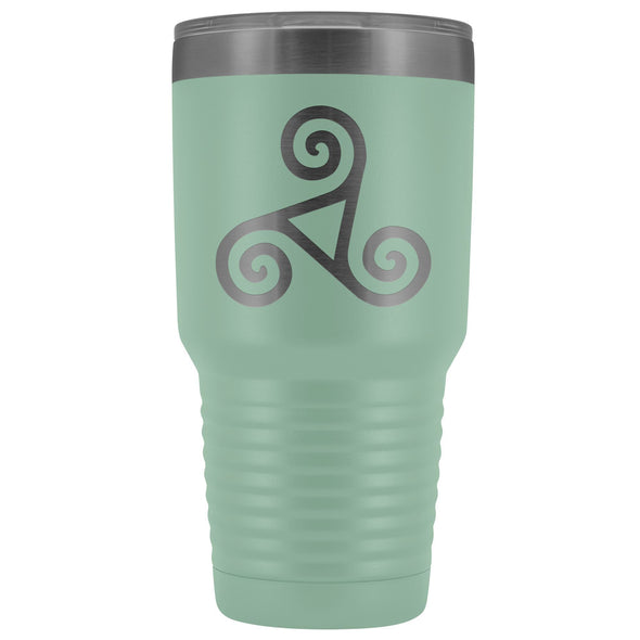 Celtic Triskele Triskelion Etched Tumbler 30ozTumblersTeal