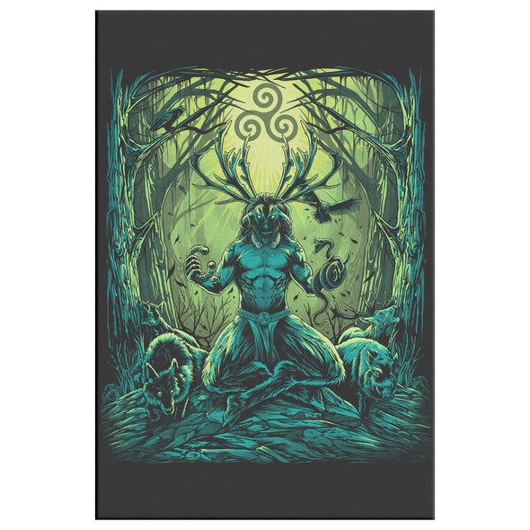 Cernunnos Celtic Mythology Canvas Wall Art Pagan Irish Home DecorWall Art12x18.75