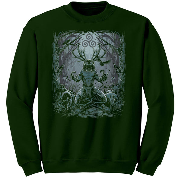 Cernunnos Celtic Mythology Sweatshirt Irish PaganApparelForestS