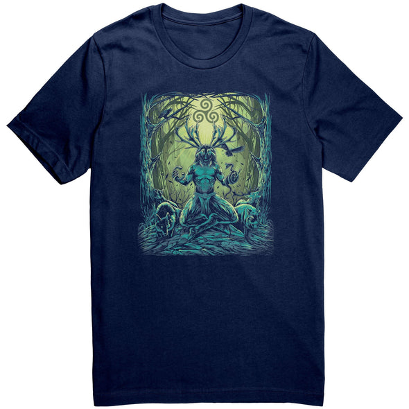 Cernunnos Celtic Mythology T-Shirt Pagan IrishApparelNavyS