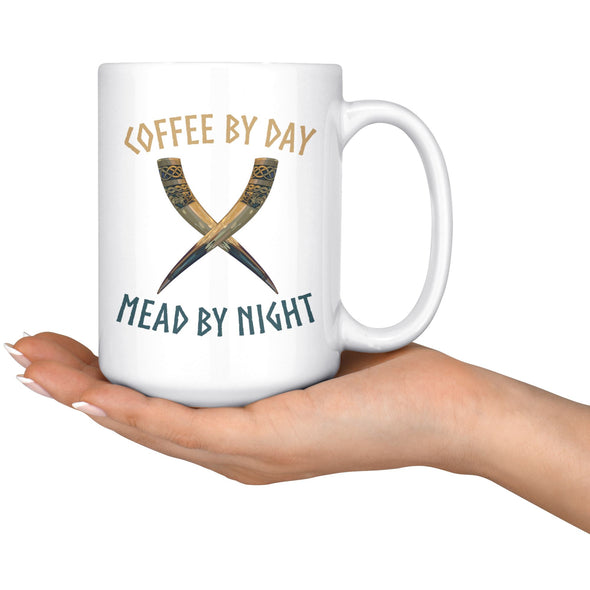 Coffee By Day Mead By Night Viking MugDrinkware