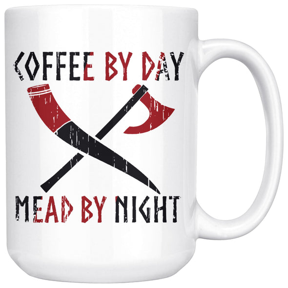 Coffee Mead Viking Horn & Axe MugDrinkware15oz Mug