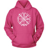 Cracked Norse Vegvisir Viking Compass HoodieT-shirtUnisex HoodieSangriaS