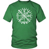 Cracked Norse Vegvisir Viking Compass T-ShirtT-shirtDistrict Unisex ShirtKelly GreenS