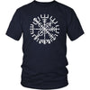 Cracked Norse Vegvisir Viking Compass T-ShirtT-shirtDistrict Unisex ShirtNavyS